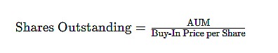 Calculating NAV and BItcoin ETF price