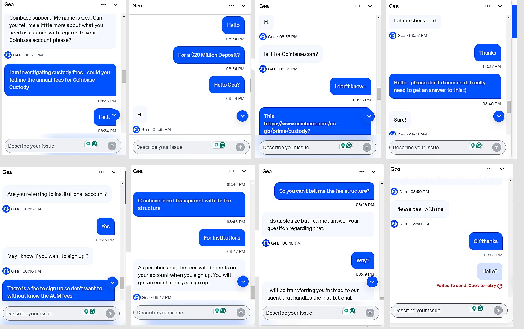 Coinbase Chat Support