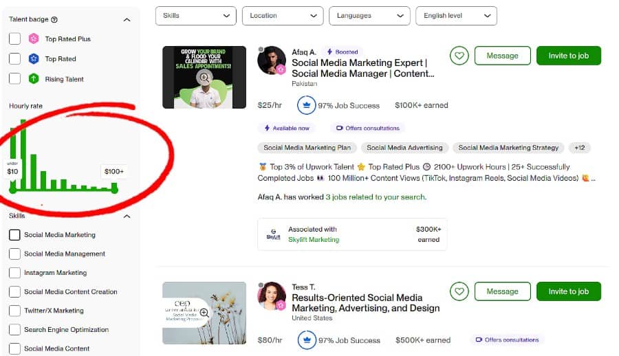 Social Media Staff on Upwork