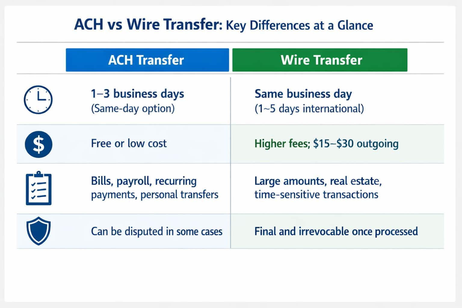 ACH Transfer vs Wire Transfer: What Is the Difference?