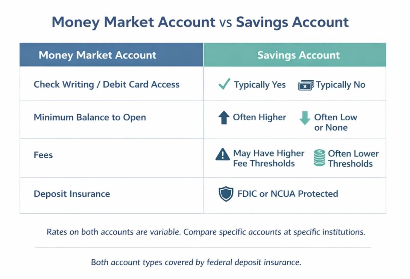 Money Market Account vs Savings Account Explained