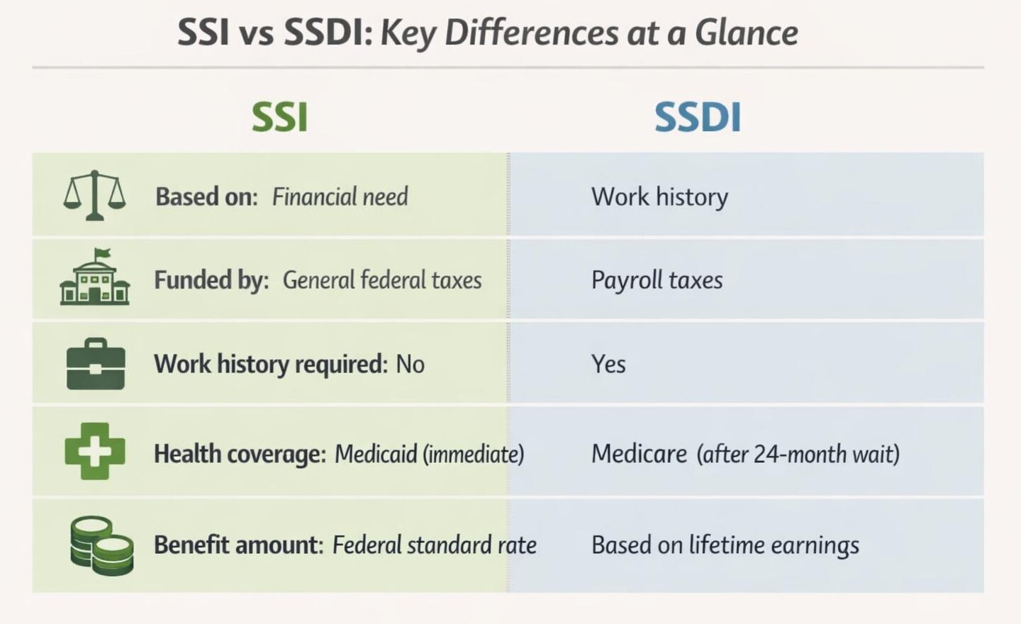 SSI vs SSDI: What Is the Difference?